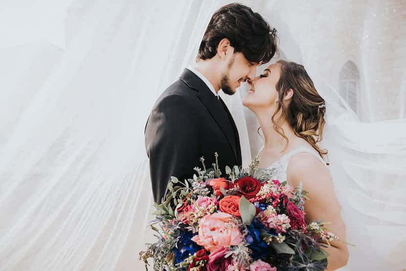 Allyson and Berkan Dincer on their wedding day. 