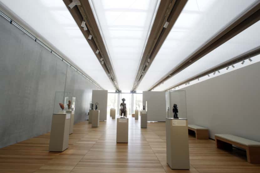 The north gallery in the new Renzo Piano Pavilion at the Kimbell Art Museum. It features...