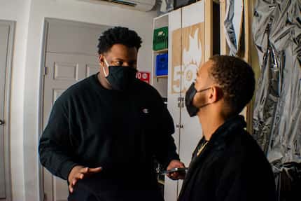 Darnell Robinson (left) a producer of "Smile," joined the crew after summer 2020.