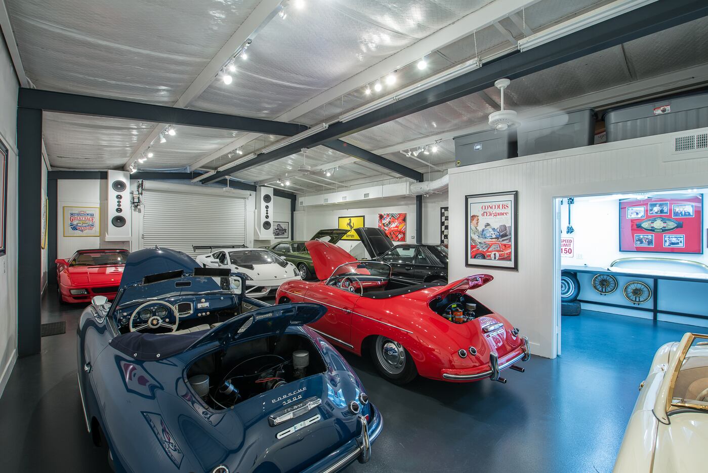 The Murphy estate has garage space for 20 cars.
