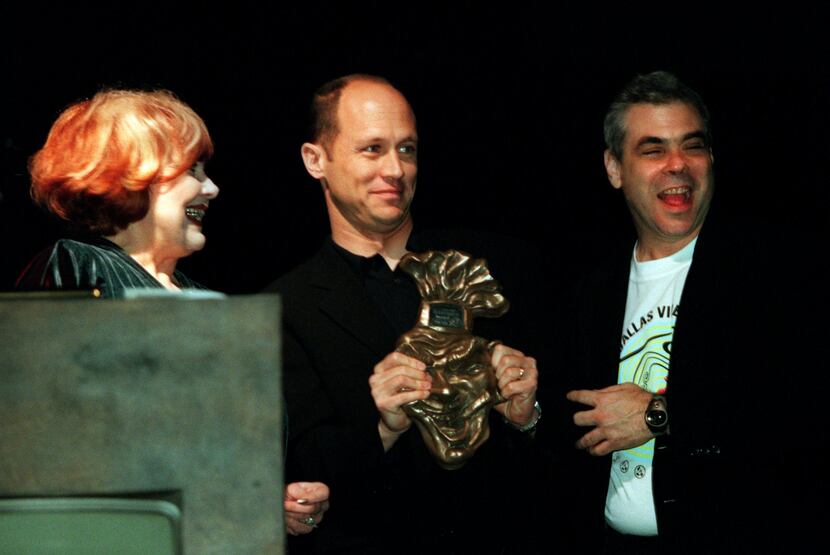 Mike Judge (center), creator of 'Beavis & Butthead', 'King of the Hill' and 'Office Space,'...