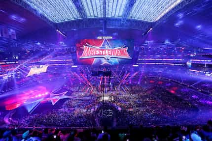 A record crowd of 101,763 fans from all 50 states and 35 countries at WrestleMania 32 at...