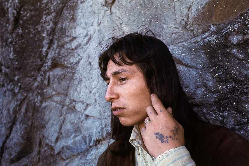 John Trudell on Alcatraz Island off San Francisco. Trudell, a poet and actor who spoke for...