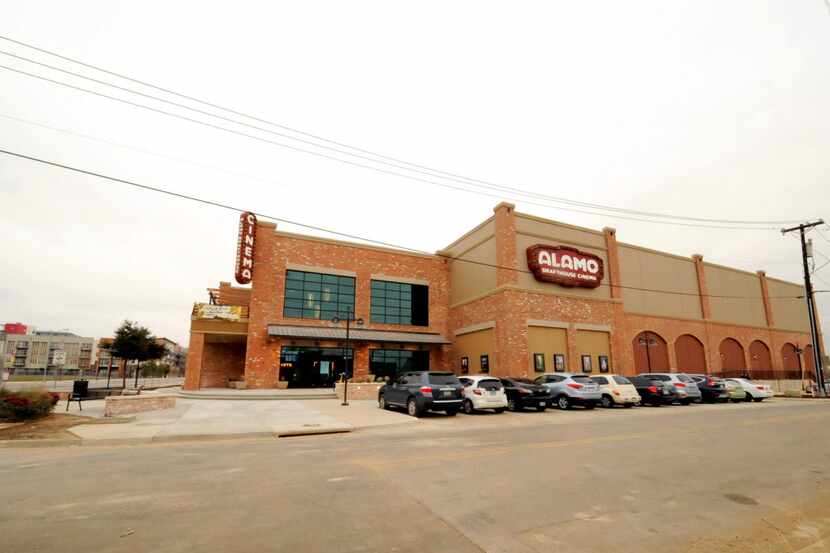 Alamo Drafthouse Cinema Dallas is crafted from salvaged brick from other local buildings in...