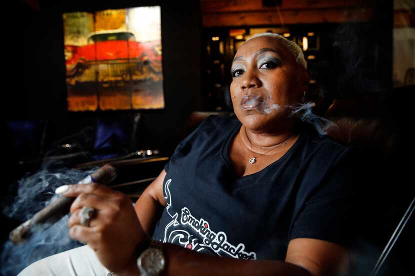 Smoking Jacket Cigar Lounge owner Roz Stafford-Grady will be the first African American to...