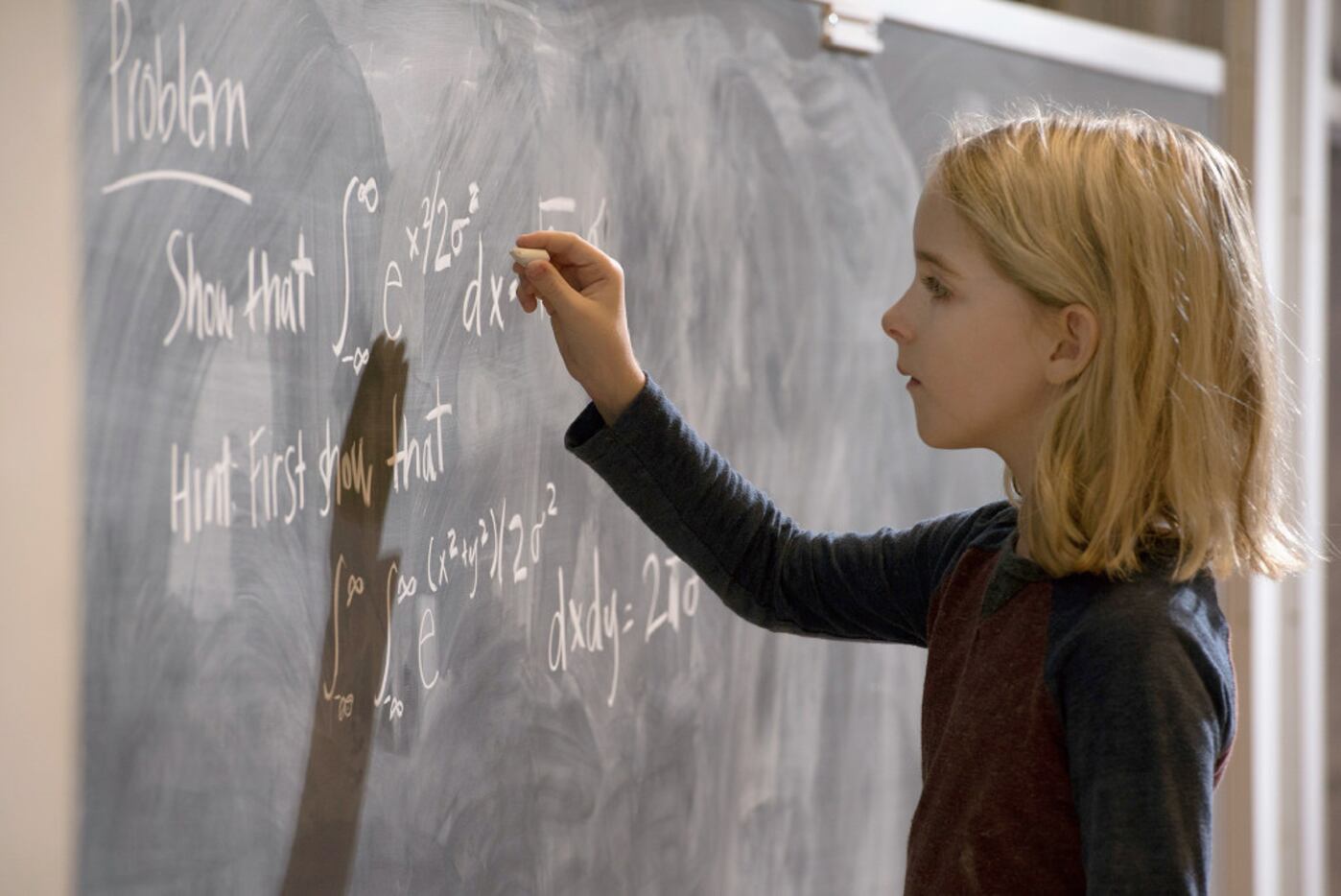 Ten-year-old Mckenna Grace is an actress who plays a math genius in the new movie "Gifted." 