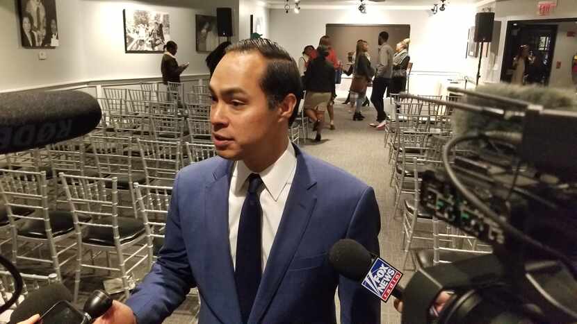 “It's unfortunate that I'm not on the debate stage," presidential candidate Julian Castro...