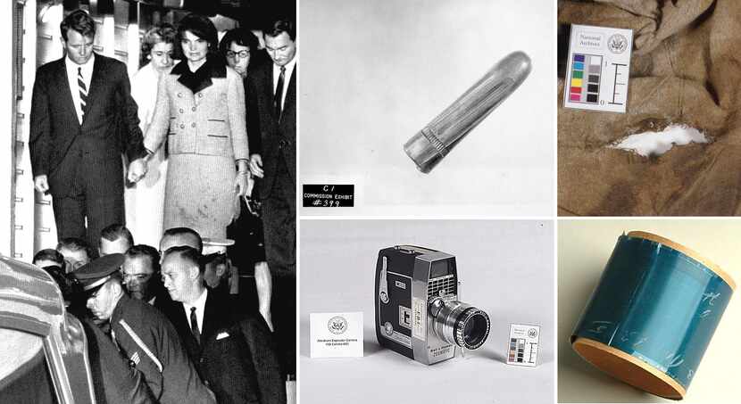 Artifacts from the Kennedy assassination that are preserved in the National Archives include...
