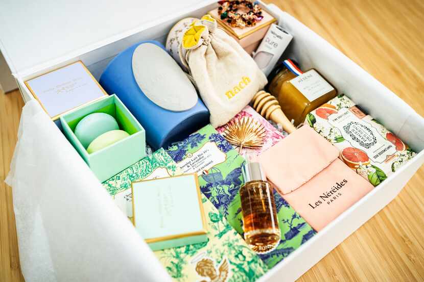 A collection of full-sized French products sold in subscription boxes by Carrollton-based...