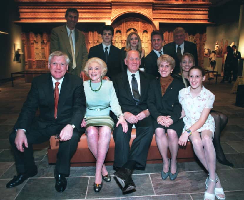Members of the Trammell Crow family, as photographed in 1998 at the opening of the Trammell...