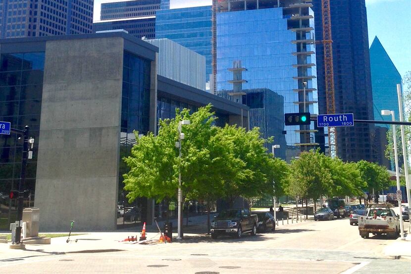 The 28-story Hall Arts Residences is under construction in downtown Dallas' Arts District.