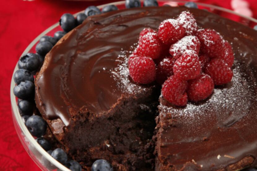 Flourless Chocolate Cake requires a springform pan and is simple to make.