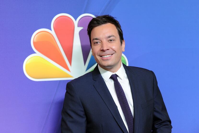 In this May 12, 2014 file photo, "The Tonight Show" host Jimmy Fallon attends the NBC...