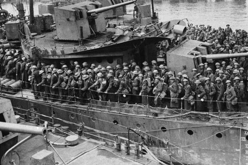 British troops return home after evacuation from Europe in June 1940.  