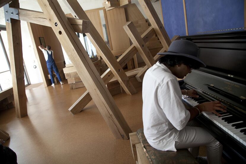 
The Nasher Sculpture Center hired choreographer and dancer Adam Linder for Some Cleaning, a...