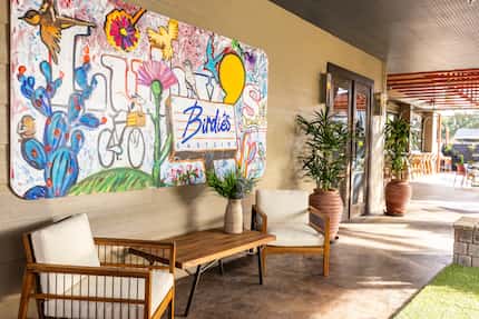Birdie's Eastside owner Jon Alexis saved the former Luby's sign and had artist Jenna Fredde...