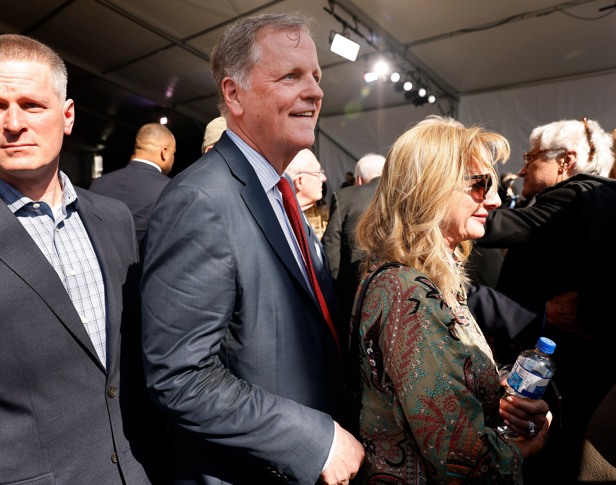 American Airlines Chairman and CEO Doug Parker (center) attended the National Medal of Honor...