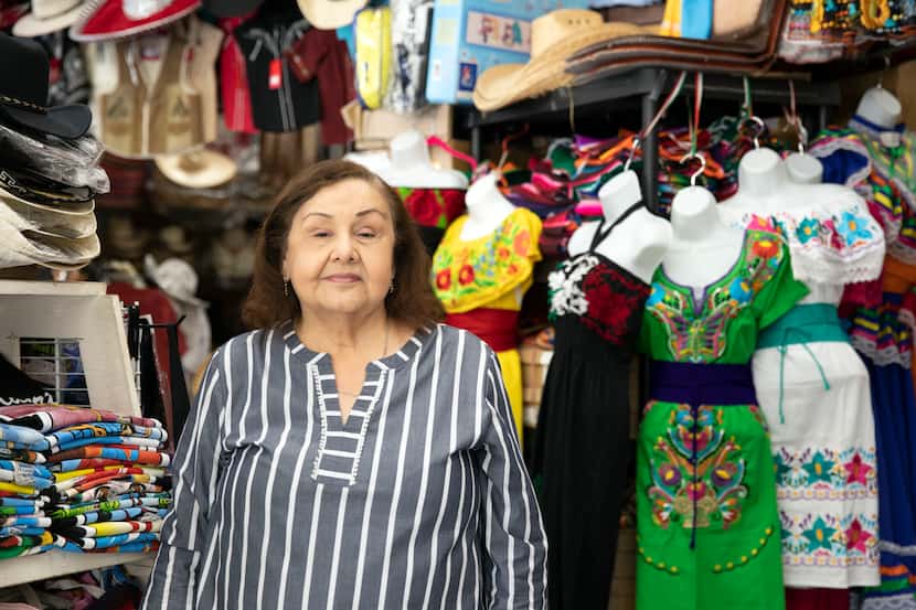 Josefina Olide dueña de la tienda de prendas tradicionales mexicanas Diana's Imports, en el...