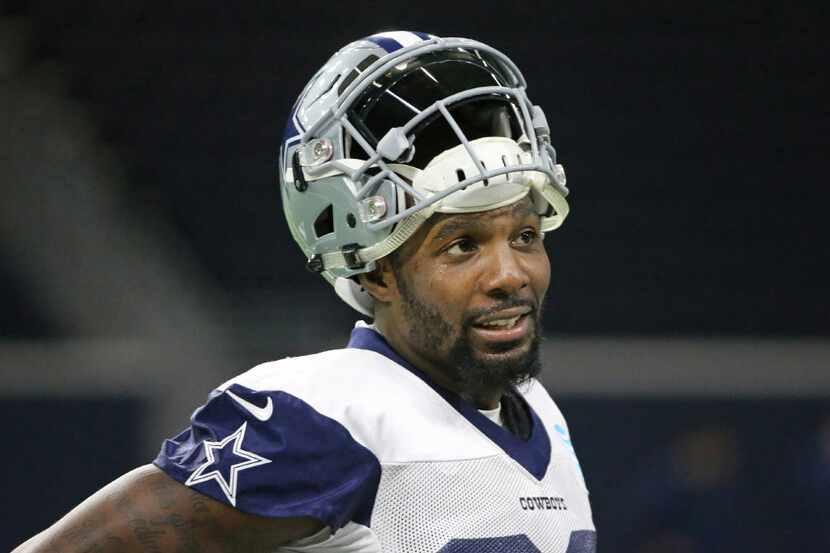 Dallas Cowboys receiver Dez Bryant is pictured during the Dallas Cowboys practice at the...