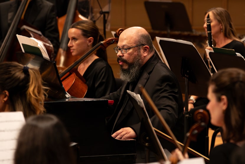 Gabriel Sanchez played the piano part in George Antheil's "Jazz Symphony," with music...