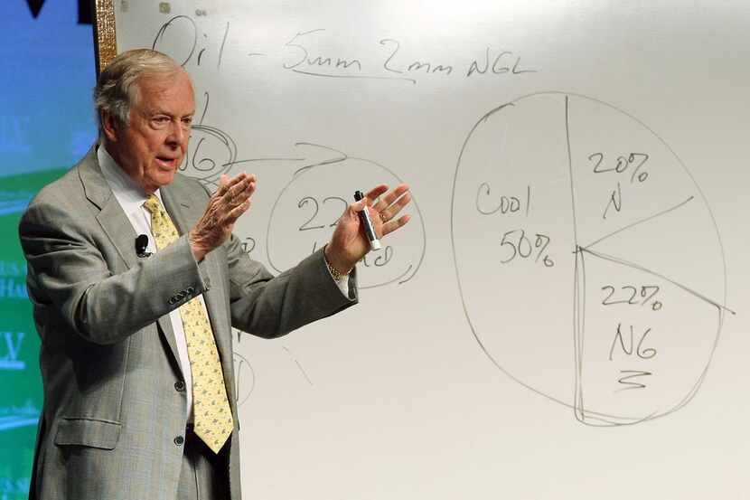 Chairman of BP Capital Management T. Boone Pickens delivered the keynote address during the...
