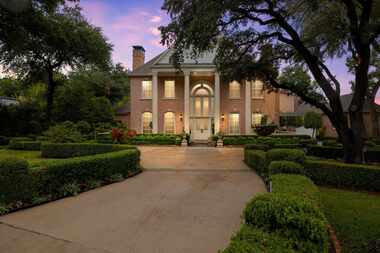 A Preston Hollow mansion at 9505 Inwood Road on an acre of land is going up for auction....