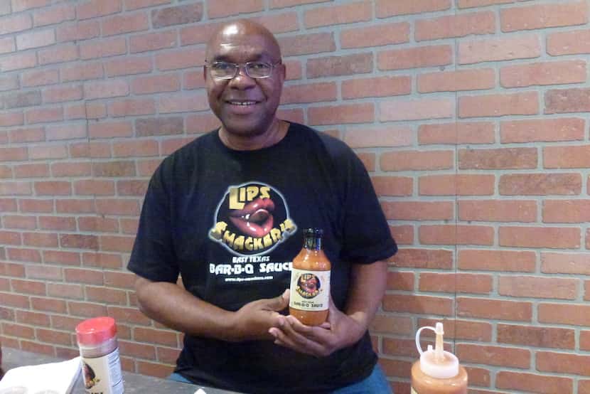 Wilford Leonard of Cedar Hill offers his Lips Smackers barbecue sauces, which are  smoky and...