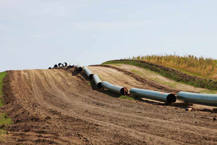 Energy pipelines waiting to be installed. (File Photo/The New York Times)