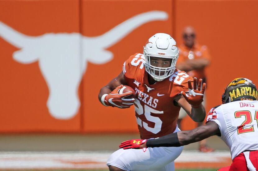 Texas Longhorns running back Chris Warren III (25) is pictured during the University of...