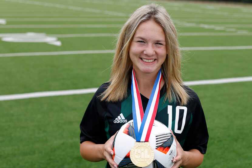 Southlake Carroll's Kennedy Fuller was named The Dallas Morning News all-area girls soccer...