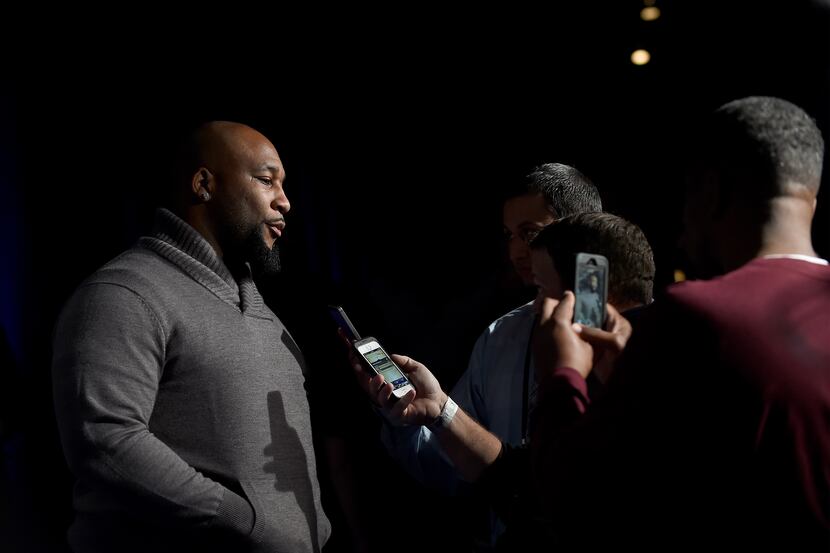 DALLAS, TX - JANUARY 10:  Former college and professional football player Marcus Spears...