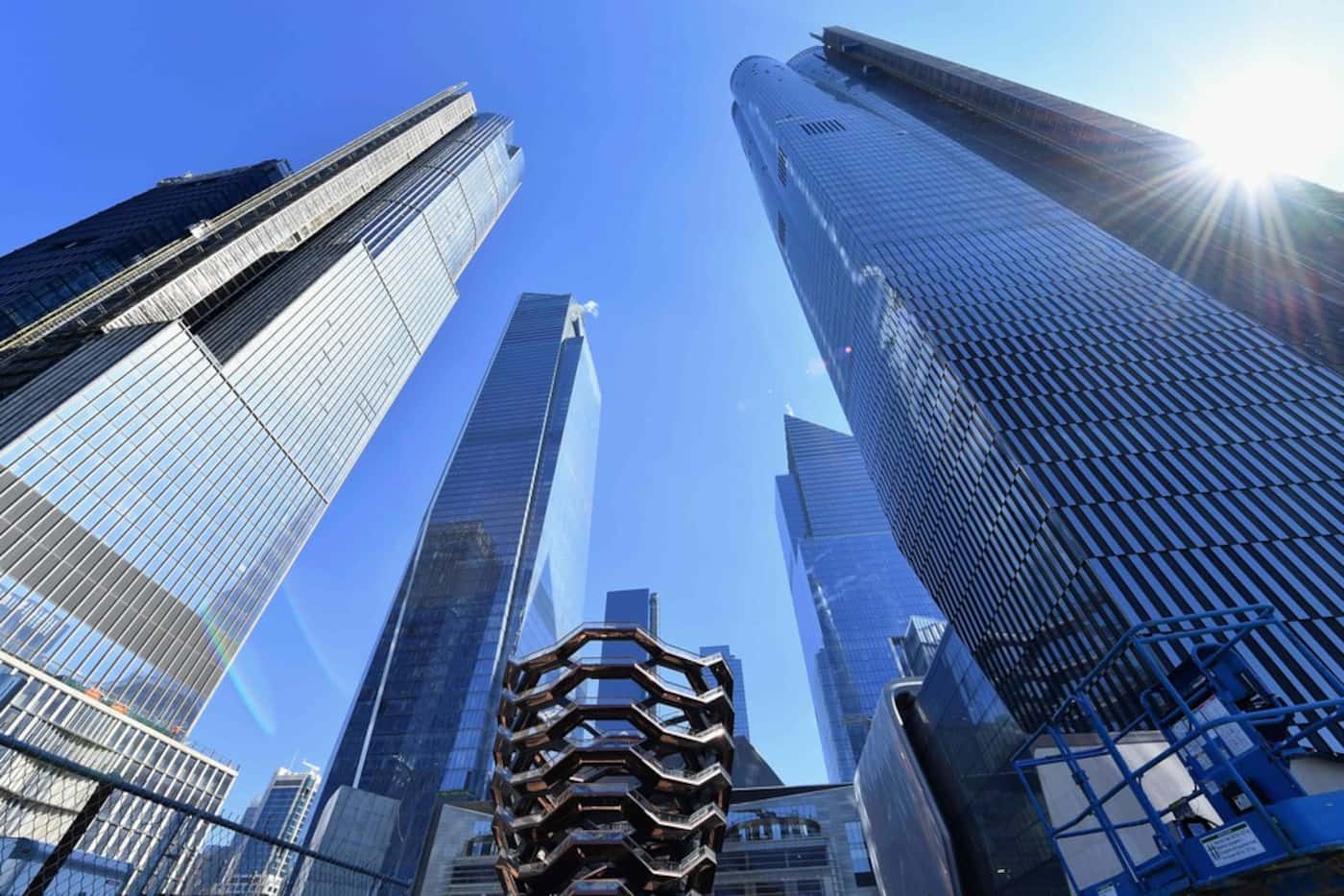 A view of Hudson Yards in New York City, the largest private real estate development in the...