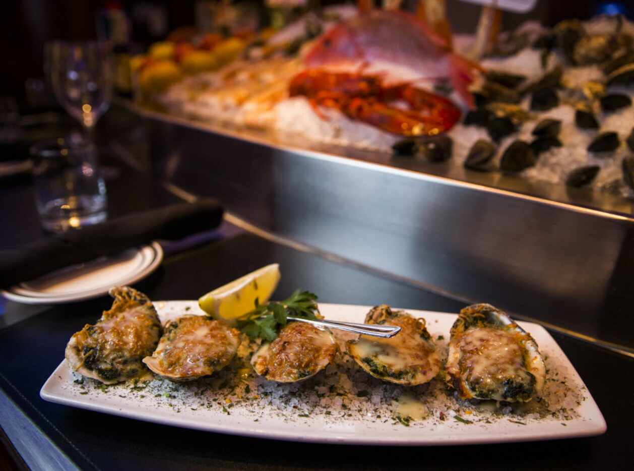 The Oceanaire Seafood Room's oysters Rockefeller 