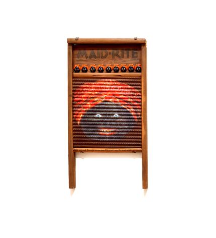 Betye Saar's "Maid-Rite — I’se in Town Honey" turns a vintage washboard into a powerful...