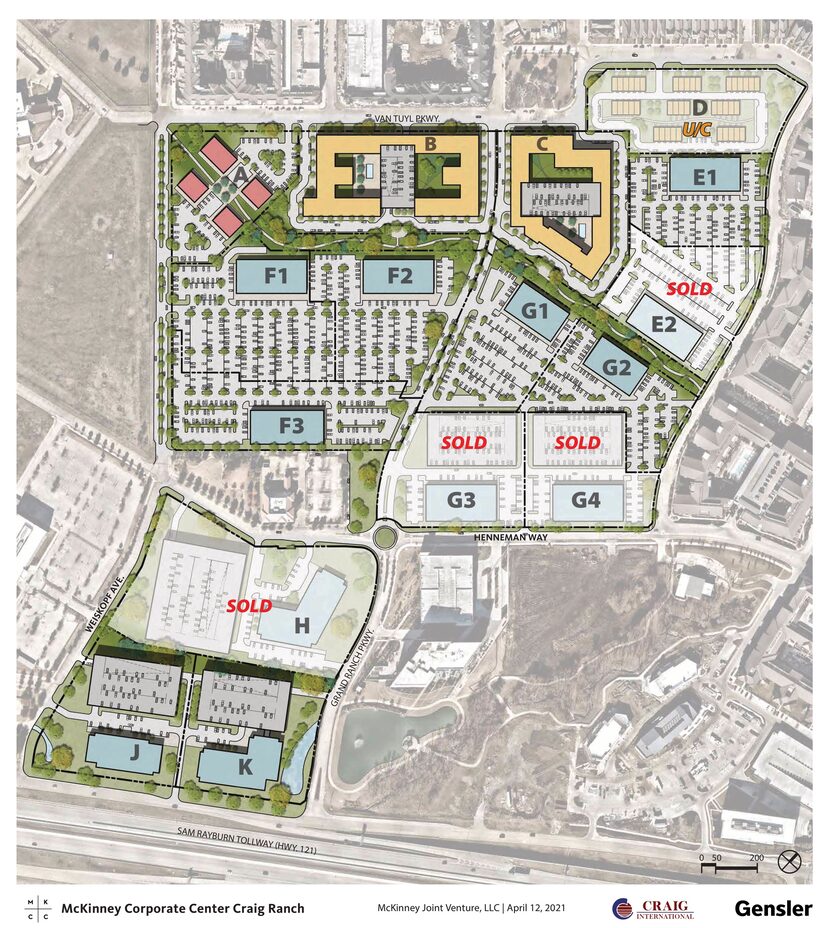 A rendering of McKinney Corporate Center Craig Ranch where Independent Financial has...