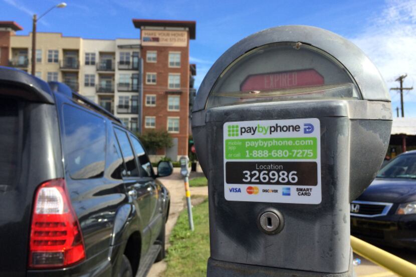 A Dallas parking meter in 2019.