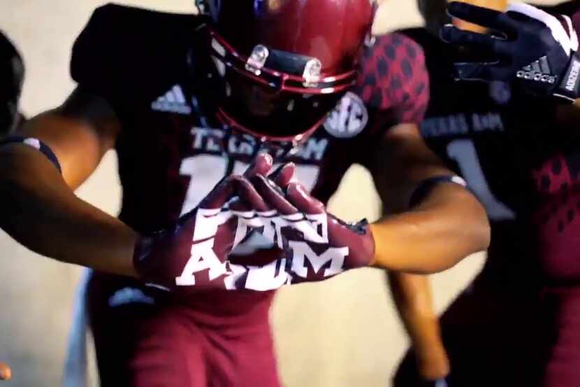 Screencap from Adidas' Aggie uniform unveiling video