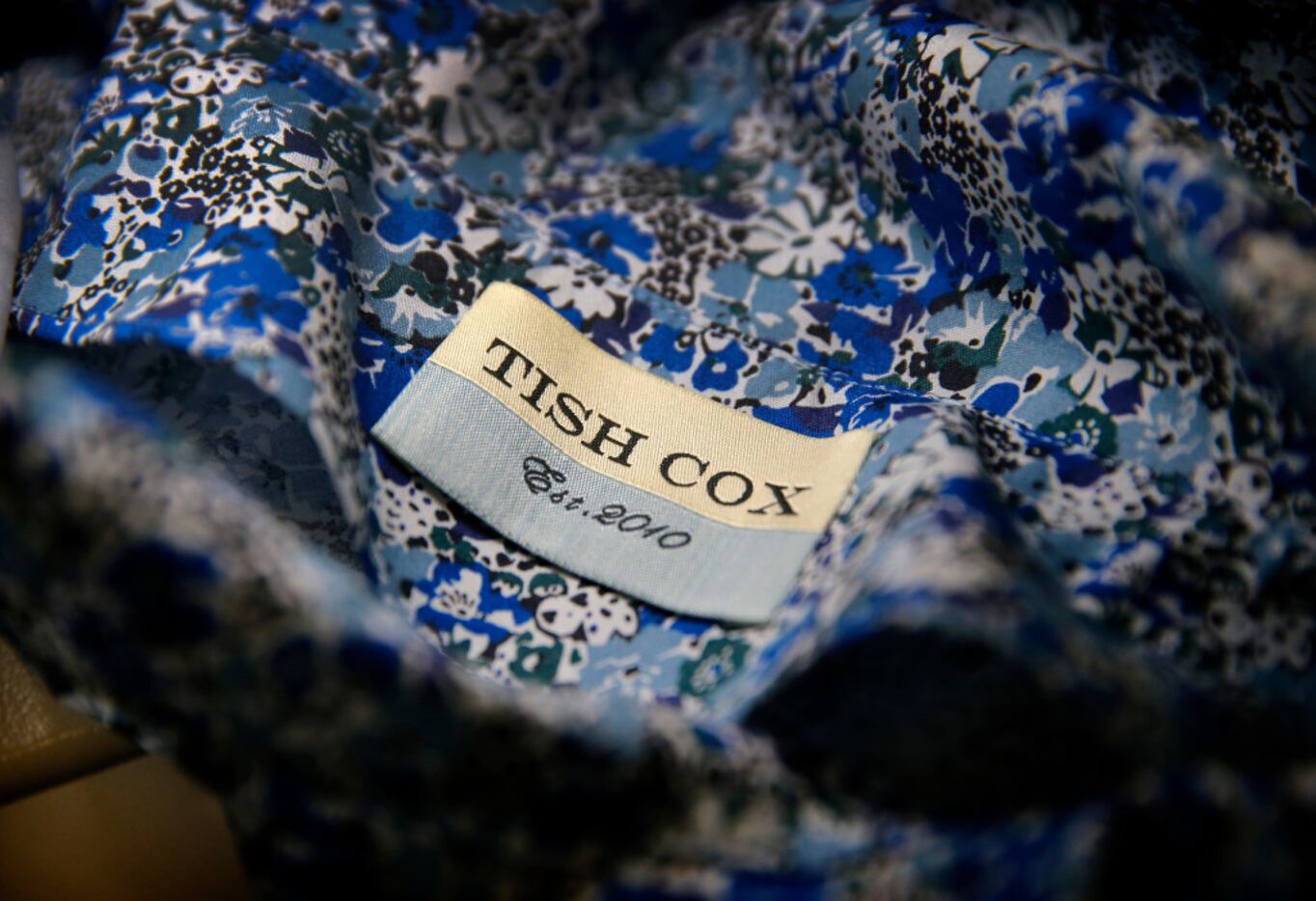 Visually impaired people sew Dallas designer Tish Cox's fashions as part of their job at the...