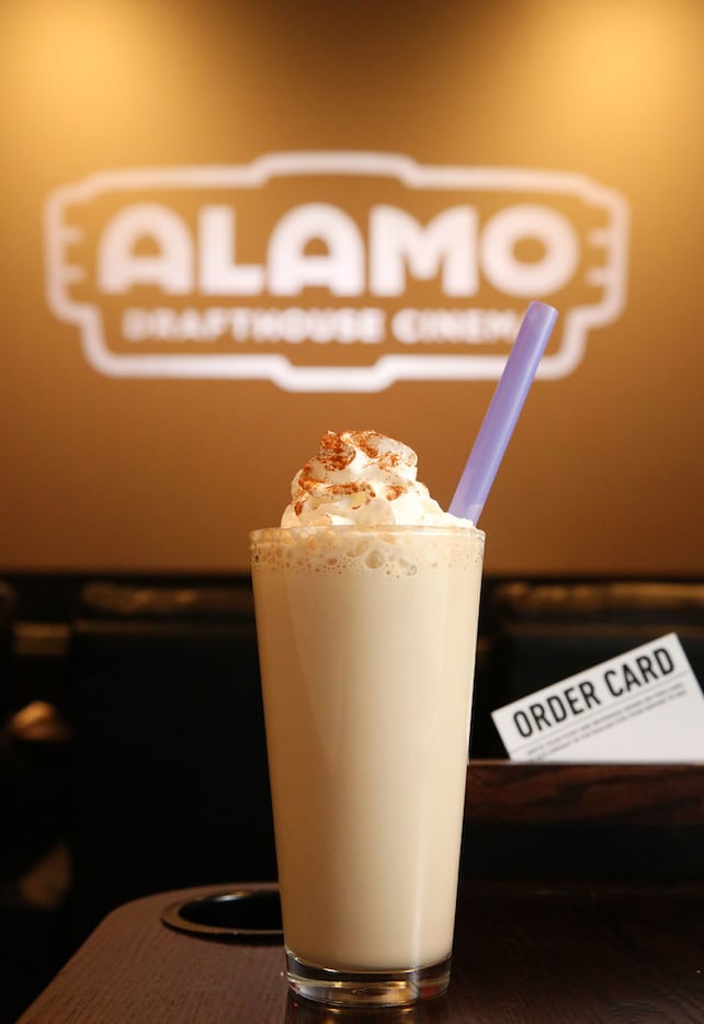 African coffee and ginger spiced shake at Alamo Drafthouse.