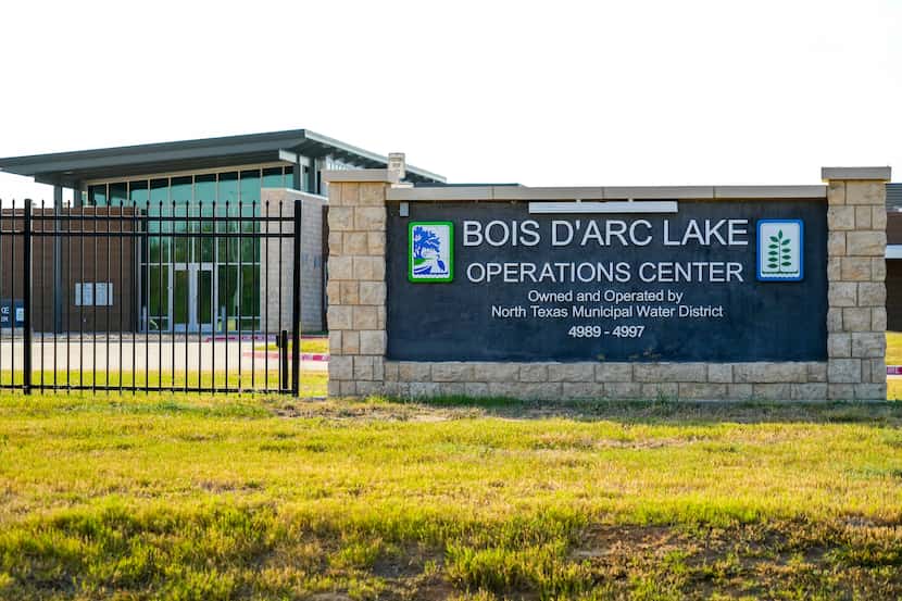 The operations center for Bois d'Arc Lake on Oct. 6 in Fannin County. The lake, which is...
