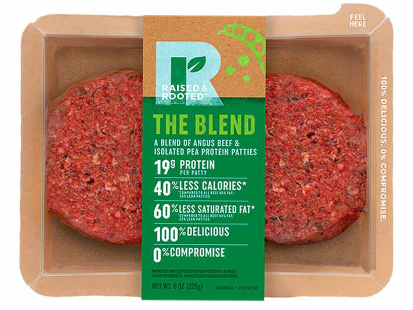 This undated product image provided by Tyson Foods, Inc. shows a plant-based meat...