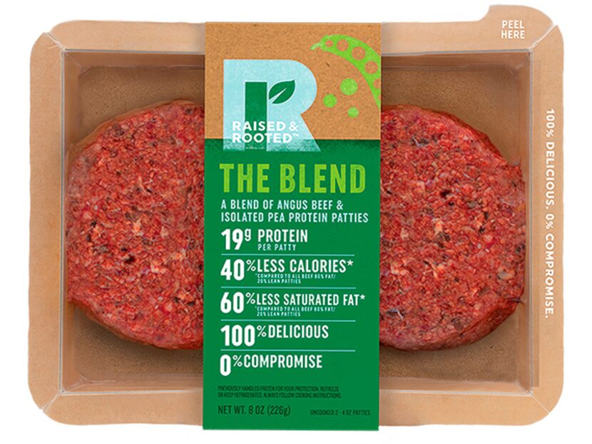 This undated product image provided by Tyson Foods, Inc. shows a plant-based meat...