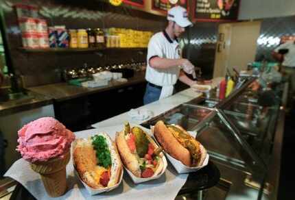 A few of Wild About Harry's specialties (from left): strawberry custard and the Dallas,...