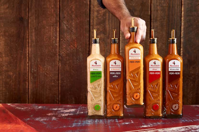 Nando's Peri-Peri has its own line of sauces as well as restaurants throughout the world.
