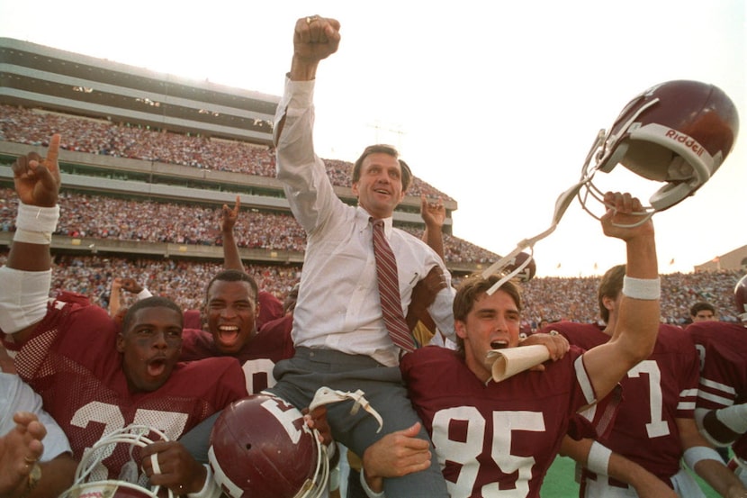 JACKIE SHERRILL / Texas A&M head coach 1982-1988 / Record at A&M: 52-28-1 / Three Southwest...