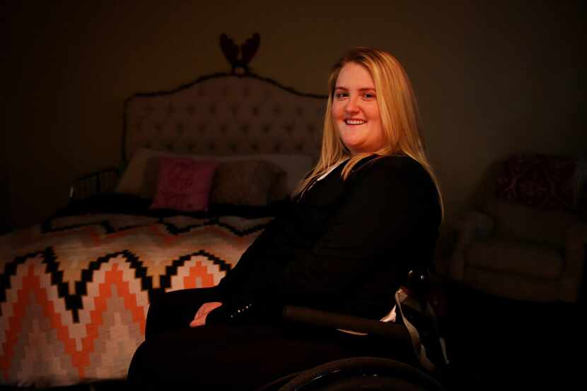 Sarah Milburn was paralyzed in an accident that occur following the driver of the Uber she...