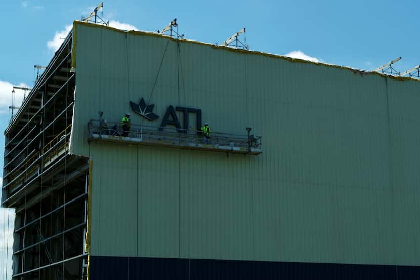 This 200-foot tower in Vandergrift, Pa., is part of ATI Inc.'s specialty rolled products...