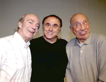 Manuel "El Loco" Valdés (izq.) junto a Alejandro Suárez y Héctor Lechuga.