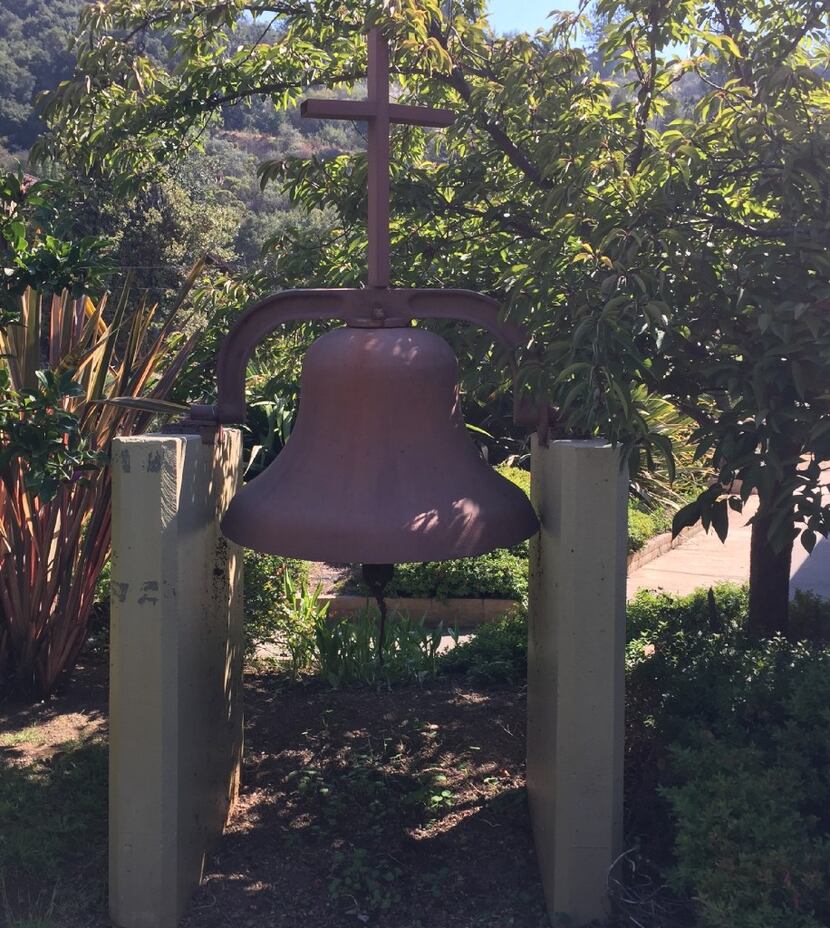 The church bell rings before services, which are optional at New Camaldoli Hermitage.