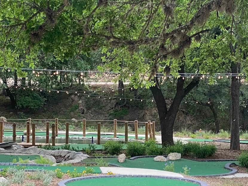 Mini-golf is one of the amenities at Camp Fimfo